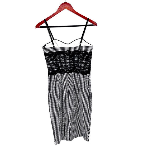 GUESS Gingham Check Summer Tank Dress Sundress - Picture 4 of 6